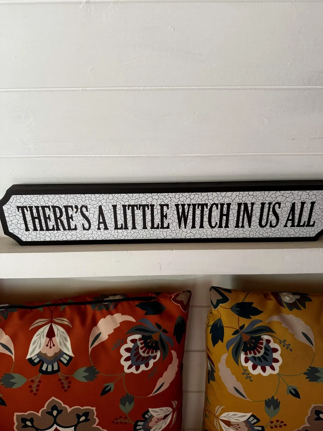 Hand-painted sign at The LilyPod